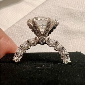 Moissanite Ring, 5ct size 8